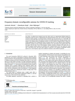 Frequency-domain reconfigurable antenna for COVID-19 tracking