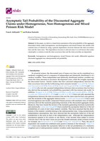 Asymptotic tail probability of the discounted aggregate claims under homogeneous, non-homogeneous and mixed poisson risk model