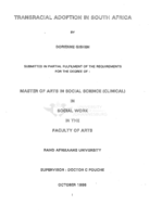 Transracial adoption in South Africa