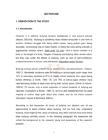 A case study on bullying in a secondary school in Atteridgeville.