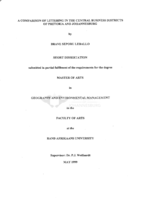 A comparison of littering in the central business districts of Pretoria and Johannesburg