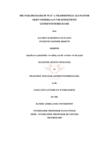 Die paradigmaskuif wat 'n tradisionele AGS pastor moet ondergaan vir effektiewe gemeentemobilisasie.