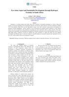 Eco-vision aspect and sustainable development through hydrogen economy in South Africa