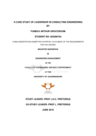 A case study of leadership in consulting engineering