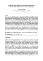 Determinants of sovereign credit ratings : an application of the naïve bayes classifier