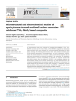 Microstructural and electrochemical studies of spark plasma sintered multiwall carbon nanotubes reinforced TiO2eMnO2 based composite