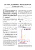 Case studies: the environmental impact of DSM projects