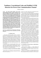 Nonbinary convolutional codes and modified M-FSK detectors for power-line communications channel