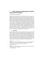 RF IC performance optimization by synthesizing optimum inductors