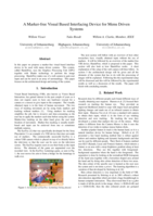 A Marker-free Visual Based Interfacing Device for Menu DrivenSystems