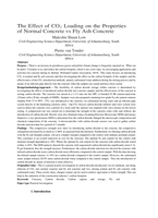 The effect of CO2 loading on the properties of normal concrete vs fly ash concrete