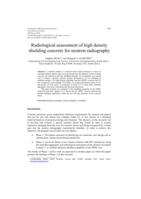 Radiological assessment of high density shielding concrete for neutron radiography
