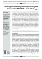 Professional development for teachers’ mathematical problem-solving pedagogy – what counts?