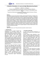 A dynamic simulation of a lean and agile manufacturing system