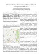 Cellular technology for prevention of “Give and forget” community service projects