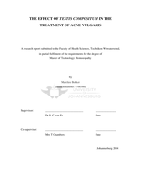 The effect of Testis compositum in the treatment of Acne vulgaris