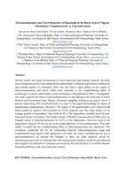 Telecommunication and travel behaviour of households in the rural areas of Nigeria : substitution, complementarity or trip inducement