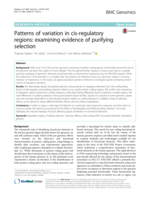 Patterns of variation in cis-regulatory regions : examining evidence of purifying selection