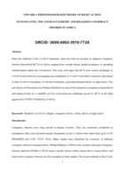 Toward a personhood-based theory of right action : investigating the covid-19 pandemic and religious conspiracy theories in Africa
