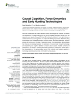 Causal cognition, force dynamics and early hunting technologies
