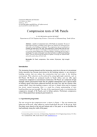 Compression tests of Mi Panels