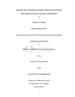 Dealing with tensions during curriculum change implementation in a school community