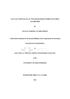 An evaluation of local two-frame dense stereo matching algorithms