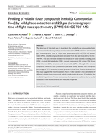 Profiling of volatile flavor compounds in nkui (a Cameroonian food) by solid phase extraction and  2D gas chromatography time of flight mass spectrometry (SPME-GC×GC-TOF-MS)