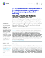 An expanded allosteric network in PTP1B by multitemperature crystallography, fragment screening, and covalent tethering