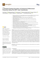 A Detailed Testing Procedure of Numerical Differential Protection Relay for EHV Auto Transformer