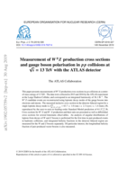Measurement of W+-Z production cross sections and gauge boson polarisation in p p collisions at √s = 13 TeV with the ATLAS detector