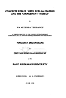 Concrete repair with realkalisation and the management thereof