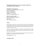 Progression from ideal state to good governance : an introductory overview