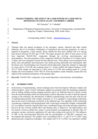 Characterising the effect of laser power on laser metal deposited titanium alloy and boron carbide