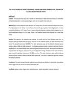 The effectiveness of radial shockwave therapy and spinal manipulative therapy on gluteus medius trigger points