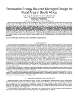 Renewable energy sources microgrid design for rural area in South Africa