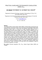 Practical guidelines for enhanced coagulation using UV254