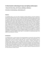 A refined baseline methodology for large scale lighting retrofit projects