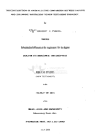 The contribution of an evaluative comparison between Pauline and Johannine "mysticism" to New Testament theology