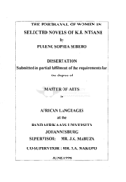 The portrayal of women in selected novels of K.E. Ntsane