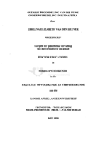 Ouers se beoordeling van die nuwe onderwysbedeling in Suid-Afrika