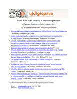 UJDigispace Webometrics report – January 2013