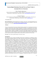 Tourism digital marketing tools and views on future trends: a systematic review of literature