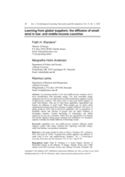 Learning from global suppliers : the diffusion of small wind in low- and middle-income countries