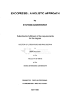 Encopresis : a holistic approach