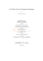 On metric interval temporal languages