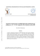 Search for strong gravity in multijet final states produced in pp collisions at √s = 13 TeV using  the ATLAS detector at the LHC