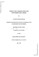 Intercultural communication in the Johannesburg Public Library