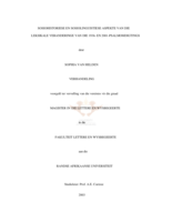 Sosiohistoriese en sosiolinguistiese aspekte van die leksikale veranderinge van die 1936- en 2001-psalmomdigtings