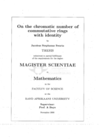 On the chromatic number of commutative rings with identity